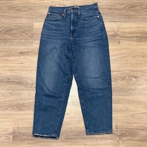 Madewell High-Rise Balloon Blue Denim Jeans